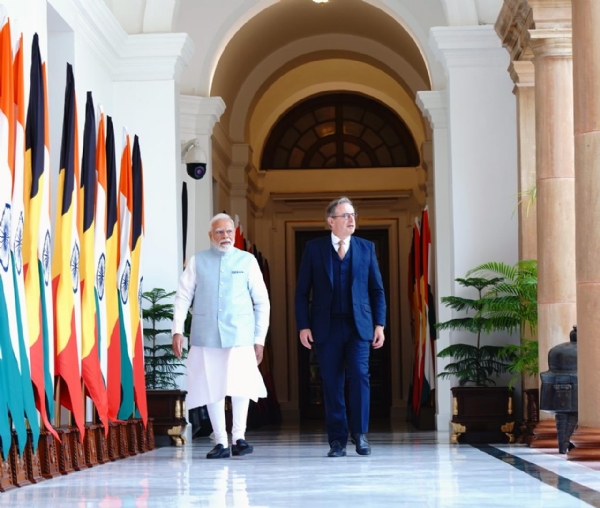 PM Narendra Modi and Belgian Prime Minister Bart De Wever