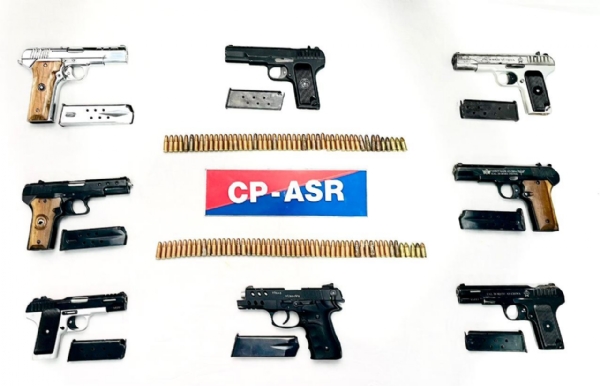 Amritsar Police recovered eight illegal .30 bore pistols along with 103 live cartridges