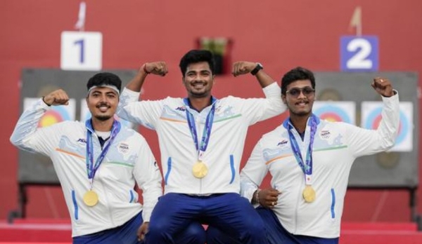 Indian athletes celebrate another landmark day at the Aichi-Nagoya 2026 Asian Games, securing seven medals, including four golds, across archery and shooting as India’s overall medal tally rises to 60.