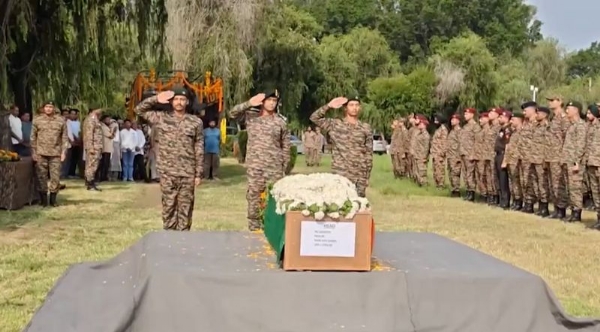 Army Pays Tribute In Akhnoor To Para Commando Who Died In Haryana During Training
