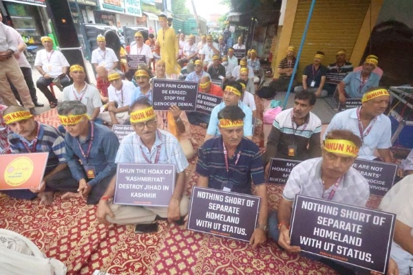 Panun Kashmir Stages Hunger Strike, Presses For Genocide Law And Separate Homeland In Valley