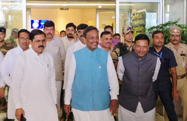 Vinod Tawde, National General Secretary of the Bharatiya Janata Party and in-charge of Uttar Pradesh, arrived in Lucknow