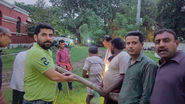 Khunti Puja ceremony performed with due religious rituals and devotion on Saturday