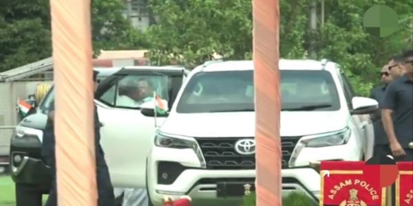 Veepee CP Radhakrishnan Arrives in Assam, To Attend Golden Jubilee Programme of Geetanagar College