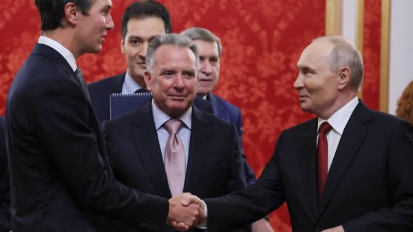 Russian President Vladimir Putin met US envoys at Kremlin