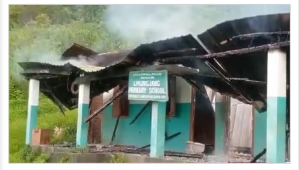Manipur’s Kangpokpi: Primary School Set Ablaze. Manipur’s Kangpokpi: Primary School Set Ablaze.