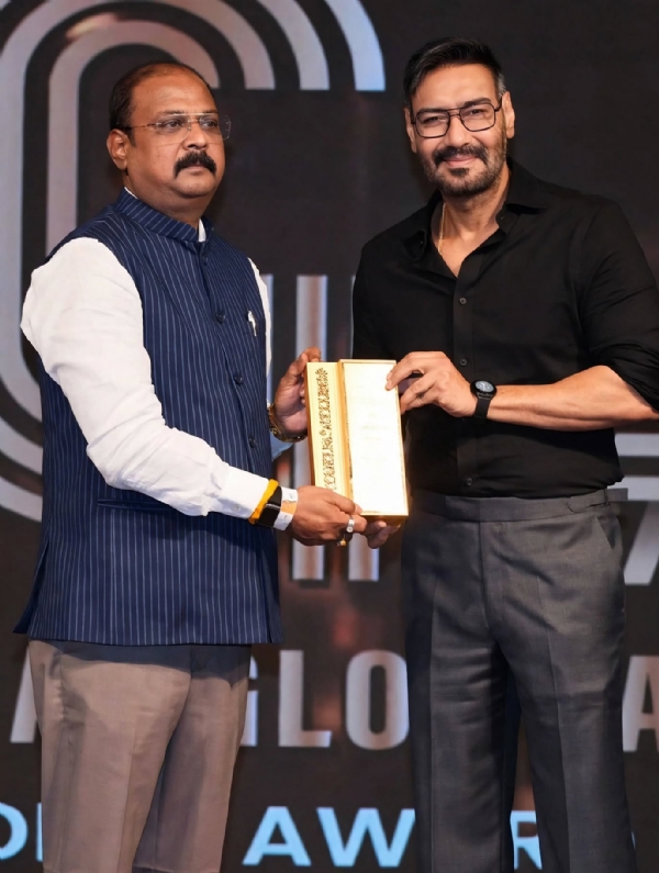 Bollywood actor Padmashree Ajay Devgan awarded Dr. Uday Pratap Singh