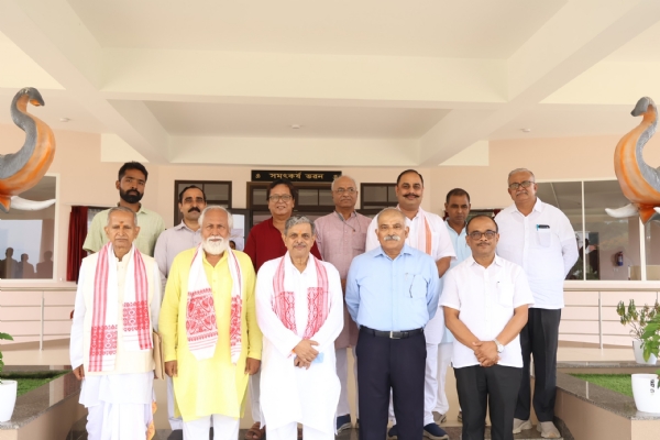 Dattatreya Hosabale Addressing Pragjyotishpur University Community. Dattatreya Hosabale Addressing Pragjyotishpur University Community.